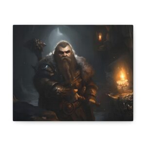 Unearth the Legend: Bring Home the Mighty Dwarf Canvas Today!