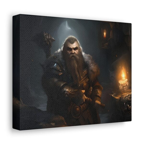 Unearth the Legend: Bring Home the Mighty Dwarf Canvas Today!