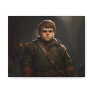 Discover the Untold Power of Youth and Craftsmanship with Our Teenage Dwarf Canvas Art!