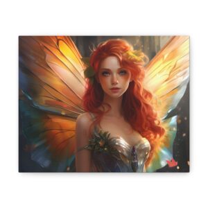 ✨ Crimson Enchantment – The Redheaded Fairy Canvas Art Experience ✨