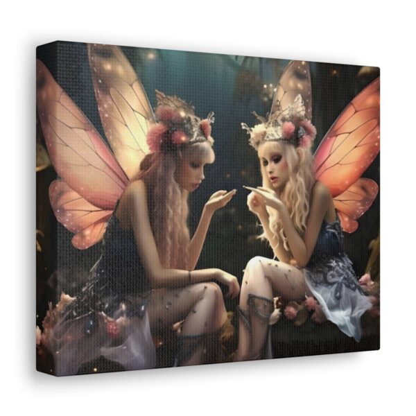 ✨ Duality of Light – Twin Blonde Fairies Canvas Art Exclusivity ✨