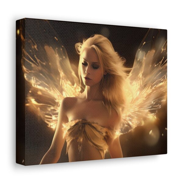 ✨ Golden Whispers – Exclusive Blonde Fairy Canvas Art ✨